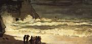 Claude Monet Rough Sea at Etretat Sweden oil painting reproduction